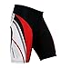 Men's Cycling Jersey Padding Shorts Suit Bicycle Outfit Uniforms Team Club Bike Gear Biking Shirt US L US Red