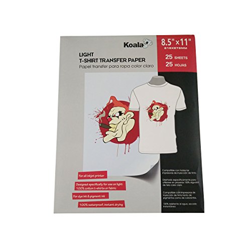 image for KOALA PAPER Koala Iron-on T-shirt Transfers Paper for Light Fabric, Su