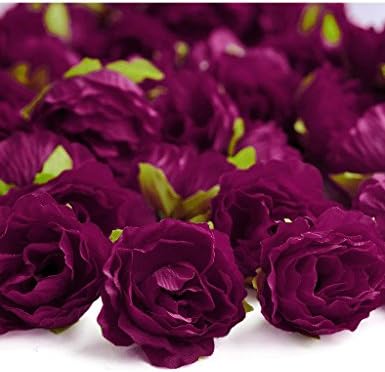 Freshheart 100pcs Artificial Small cherry Flower Heads Maroon Wedding 2xHS6-14