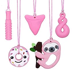 Chew Necklaces for Sensory Kids, Silicone Chewy