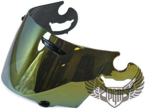 Replacement shield Visor for Arai Super AdSis L-Type SAL Corsair RX7 RR RR3, RR4, Quantum E 2 F, Vector, Astral X (GOLD)