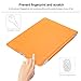 Besdata PT25_26 Ultra Thin Magnetic Smart Translucent Back Case Cover for Apple iPad 2, iPad 3, iPad 4 Bundle with Screen Protector, Cleaning & Stylus - Orange