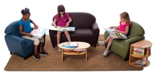 Brand New World Furniture FS2C100 Brand New World School Age Enviro-Child Upholstery Sofa, Chocolate