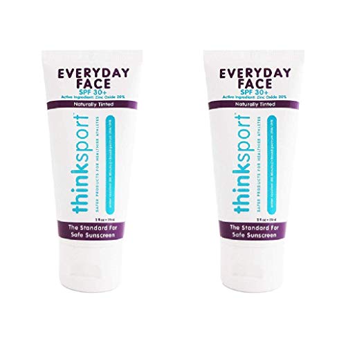 Thinksun Everyday Face Sunscreen, Naturally Tinted, Currant, 2 Ounce