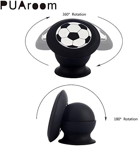 PUAroom Universal Magnetic Car Mount Cell Phone Holder with Fast Swift-Snap Technology for Smartphones and Mini Tablets (Black)