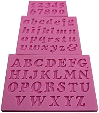 3pcs/set Mini Letter&Number Silicone Handmade Fondant Cake Decorating DIY Mould Mold
