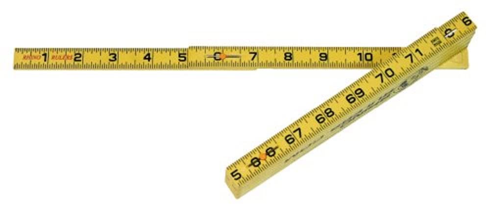 Rhino Rulers Folding Inside Reading Carpenter's