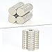 Refrigerator Magnets,35PCS Premium Brushed Nickel Round Magnets, Fridge Magnets,Office Magnets by ETO MAGNETIC – 8 X 3 mm magnets