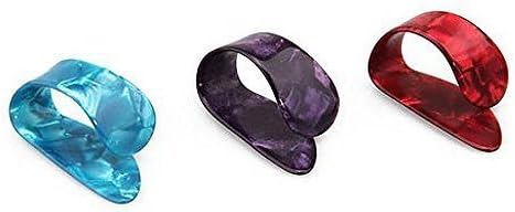 Heart Service Guitar Thumb Pick Guitar Plectrum Beginner Finger Protector Fingertip Picks Finger Guard 3 Pcs Random Color