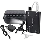 CARESHINE Protable LED Head Light Lamp for Dental Surgical Medical Binocular Loupe Black
