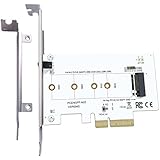 EXPLOMOS M Key PCIE X4 Adapter M.2 PCIE to PCIE 3.0 X4 Adapter for PCIE (NGFF) SSD 2230 2242 2260 2280