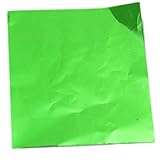 SODIAL(R) Cute 100pcs Sweets Candy Package Foil Paper Chocolate Lolly Foil Wrappers Square (Cyan)