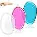 3pcs Clear Silicone Sponge Makeup Applicator Non-sponge Powder Puffs for BB Cream Foundation Concealer Blending Air Cushion Cosmetics Blender (3 Pcs)