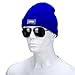 Ultra Bright 5 LED Beanie Cap/Hat Hands Free Unisex Lighted Stocking Cap Perfect Hands Free Flashlight For Camping,Hiking,Hunting,Fishing,Jogging,Construction or Just For Fun One Size Fits Most (Blue)