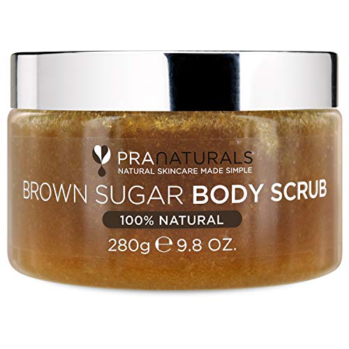 PraNaturals Brown Sugar Body Scrub Natural Exfoliating Body Scrub