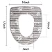 BigOtters Toilet Seat Cover Pads, Washable Toilet Seat Cushion Mat Winter Washable Toilet Seat Warmer (Gray)