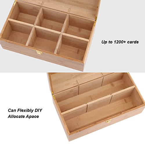 Arkeiliy 1200+ Trading Card Deck Box, MTG Card Game Storage Case with