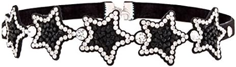 Szolno Bling Star Chain Collar Necklace Choker with Rhinestone for Women