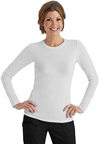 Beyond Scrubs Women's Long Sleeve Tee M White