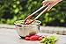 Mrs. France 9,12'' Heavy Duty, Stainless Steel Kitchen Tongs – Non-Stick, Heat Resistant BBQ, A Serving and Feeding Set for Your Kitchen Collection – Plus BONUS Silicone Pot Holder