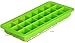 Utopia Home Food Grade Green & Blue Silicone Ice Cube Tray Set - Set of 2 - Total of 42 Ice Cube Molds