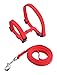 PUPTECK Adjustable Cat Harness and Leash Set Escape Proof Kitten Strap Collar for Walking Travel, Red