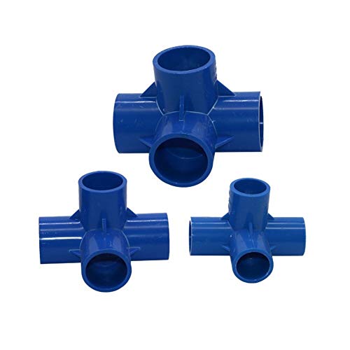 BIG-DEAL Garden Tool,_1Pc PVC Pipe Connectors Inner Diameter 32mm Three-Way Four-Way Five-Way Home Garden Irrigation Water Tube DIY Fittings - ( Diameter:32mm; Color:Four Way )