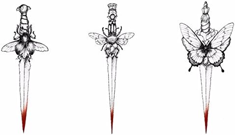Temporary Tattoos Paper Waterproof Tattoo Sticker,2 pcs,00160,4"*1"