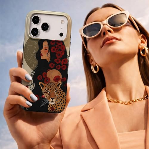MOBCOS Phone Case Compatible with iPhone 17 PRO - 17 PRO MAX Hybrid 2-Layer Hard Shell + Silicone Protective Case -Scratch-Resistant Shockproof Cover. (Poopy Woman, Iphone 17 Pro Max)