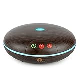 1byone 350ml Aromatherapy Essential Oil Diffuser, Ultrasonic Cool Mist Aroma Humidifier with 7 Color LED Lights, Waterless Auto Shut-off and Timer