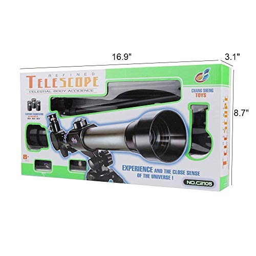 Telescope for Kids, Senioroy Science Astronomical Telescope with Tripod 3 Eyepieces, Travel Scope Educational Gift for Children & Beginners - Thumbnail 6