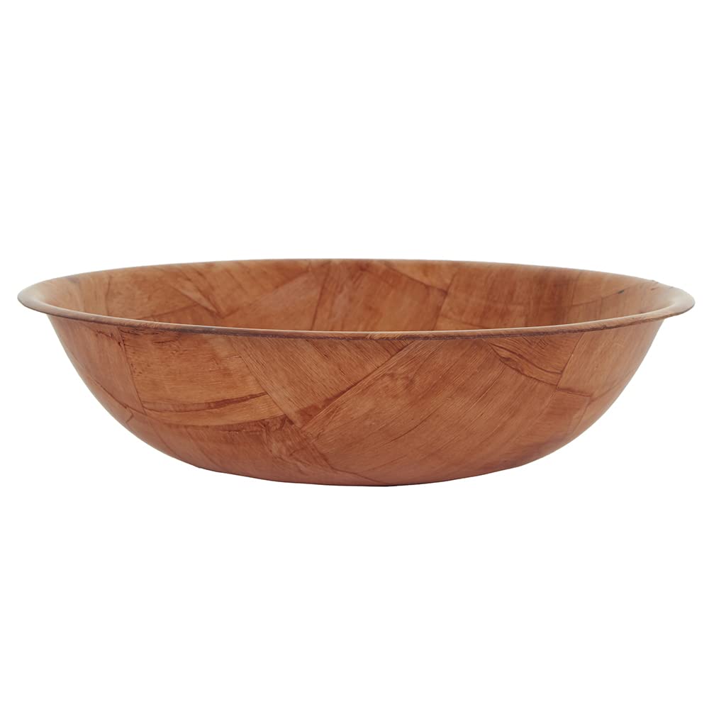 Apollo Woven Wood Bowl 25cm, Multi-Colour, 25.1x6x25.1, 1973