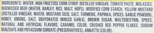 Budweiser BBQ Sauce, Classic, 18 Ounce Bottle (Pack of 6, Packaging May Vary)