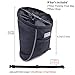 Vivaglory Sports Style Dog Treat Bag, Enlarged Opening Dog Training Treat Bag with Detachable Waistband, Poop Bag Dispenser, Convenient to Carry Treats, Kibbles, Pet Toys, Black