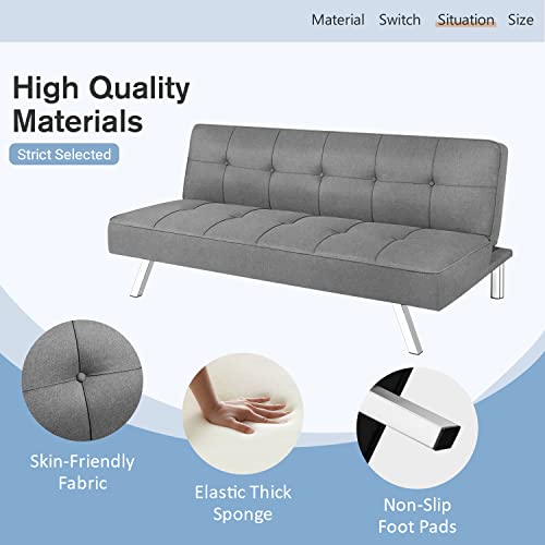 Furmax Futon Sofa Bed Convertible Sleeper Couch Bed for Living Room