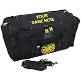 Lightning X Value Firefighter Turnout Gear Bag w/Maltese Cross and Custom Embroidered Name - BLACK