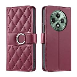 Lucyliy Compatible with Oppo Reno12 FS Case Flip PU