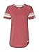 Champion Men's Authentic Originals Triblend Varsity Short Sleeve Tee, Carmine Red Heather, Medium