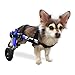 Walkin' Wheels Small Dog Wheelchair, Lightweight Dog Wheelchair for Back Legs, 11-14 lbs, for 3-6 inches Leg Height - Blue