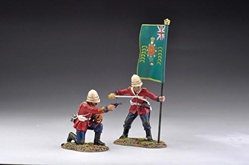 Zulu War British 24th Foot Regiment Command Set 2 Figures Thomas Gunn 1/30 Painted Metal Toy Soldiers SFA001B Britains King and Country Frontline Collectors Showcase Type