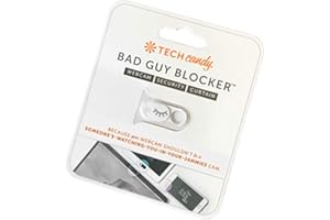 Tech Candy Bad Guy Blocker Webcam Cover Privacy Protector, White - Secure, Thin, Durable, for Computers, Laptops, Tablets, & 