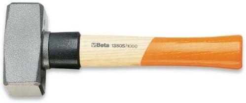 Beta 1380S 1500 Mason Club Hammers with Security Collars, Wooden Shafts