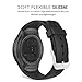 Gear S2 Watch Band, MoKo Soft Silicone Replacement Sport Band for Samsung Gear S2 (SM-R720 / SM-R730 ONLY) Smart Watch, NOT FIT S2 Classic Watch (SM-R732 & SM-R735), NOT FIT Gear Fit2 Watch, BLACK