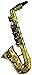 Forum Novelties Gold Saxophone Party Kazoo Play Musical Instrument