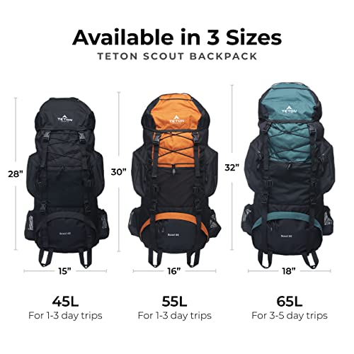 TETON Sports Scout Internal Frame Backpack – Perfect for Hiking
