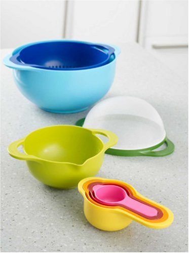 Joseph-Joseph-40086-Nest-8-Nesting-Bowls-Set-with-Mixing-Bowls-Measuring-Cups-Sieve-Colander-8-Piece-Multicolored