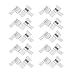 5050 4 Pin LED L Shape Connector - iCreating 10PCS 12V RGB Solderless LED Light Strip Tape 90 Degree Corner Connectors for 10mm Wide Flexible 5050 RGB LED Strip Lights primary