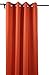 Deconovo Decorative Grommet Plush Orange Thermal Insulated Blackout Curtains for Bedroom, 52 x 63