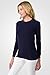 JENNIE LIU J Cashmere Women's 100% Cashmere Long Sleeve Pullover Crew Neck Sweater