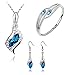 iLH® Clearance Deals Necklace+Earrings+Bracelet Jewelry Set Womens Mixed Style Bohemia Color Bib Chain Necklace Bracelet Earrings Jewelry by ZYooh (Blue)